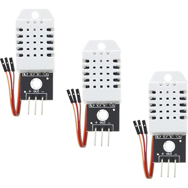 Funduino temperatūras un mitruma sensors DHT tips Arduino Raspberry Pi - Ietver savienojuma kabeli - Var izmantot tieši uz mikrokontroliera - 3 gab.