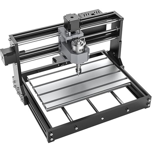 Koka gravēšanas iekārta, CNC gravēšanas iekārta, 3 asu GRBL vadība, galda frēzēšanas gravēšanas iekārta, manuāla vadība, koka griešanas iekārta, frēzēšanas iekārtas (ES kontaktdakša 100-240 V)