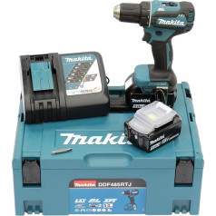 Makita DDF485RTJ Akumulatora urbjmašīna 18,0 V zila/sudraba krāsā