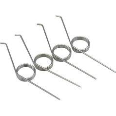 V-förmige Feder, 5 Stück/Lot Mülltonne, verstellbar, 3 Spulen, 0,7 mm Edelstahl 304 Draht, 135 Grad Torsionsfeder