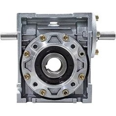 Šneckengetriebe, NRV040-VS Doppel-Eingangswelle, 11 mm Übersetzung 7,5:1-80:1, 90-Grad-Schneckengetriebe-Drehzahlminderer(80 to 1)