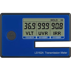 Tönungsmesser für Fenster Tragbares Fensterfolien-Transmissionsmessgerät mit 1400 nm IR-Unterdrückung, UV-Blockierungsrate, Durchlässigkeit for sichtbares Licht 162 A für Autofenstervorhänge