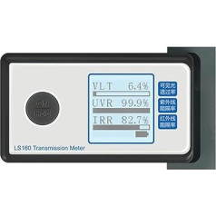 Tönungsmesser für Fenster O50 Tragbares Solarfilm-Transmissionsmessgerät, Testfenstertönung, UV-IR-Unterdrückung, Durchlässigkeit for sichtbares Licht, mit Aufbewahrungstasche für Autofenstervorhänge