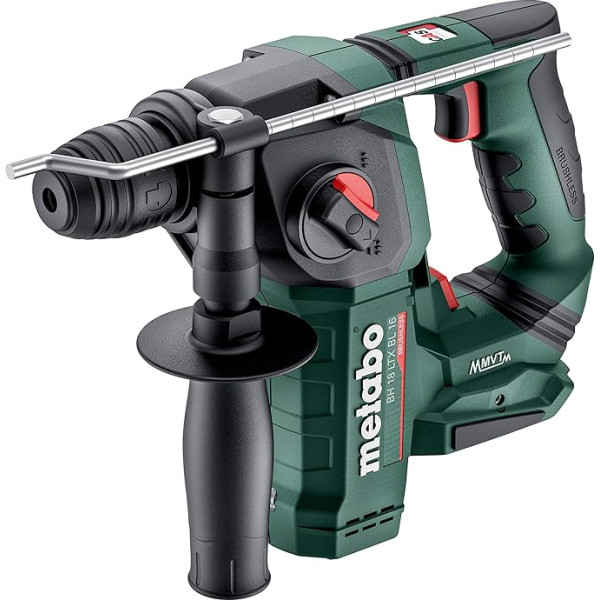 Metabo BH 18 LTX BL 16 Akumulatora āmururbis - 600324840 - 18 V - āmururbis ar bezsuku motoru urbšanai un urbšanai ar āmuru - bez akumulatora un lādētāja