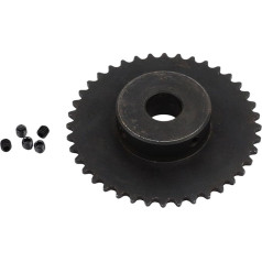 RLLHHGH Kegelradgetriebe aus Karbonstahl, 04C, 40 Zähne, industrielles Kettenrad mit obererer Drahtbohrung, 8 mm, 10 mm, 12 mm, 14 mm, 15 mm, 16 mm, 17 mm, 18 mm, 19 mm