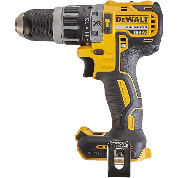 DEWALT DCD796N 18 V XR Li-Ion Brushlesser, kompakter Kombi-Hammer, gelb/schwarz