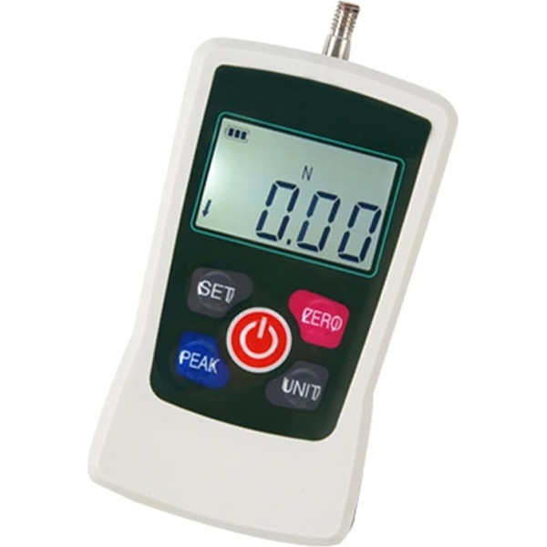 OUTFYT Handheld-Pull-Push-Kraft-Dynamometer 5N mit BULIT-IN-Innensensor Automatische Hintergrundbeleleuchtung Summer-Alarmfunktion,PräZise Und Effiziente Kraftmessung