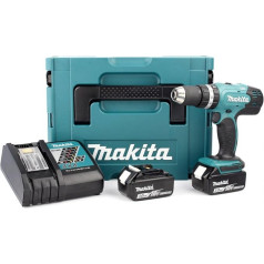 Makita DHP453RFJ 18V 3.0Ah jaudīgs triecienurbjmašīna ar 2 akumulatoriem