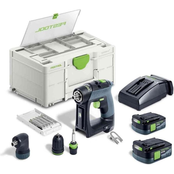 FESTOOL GMBH 576865 Akumulatora urbjmašīna CXS 12 2.5 komplekts