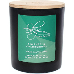 Isle of Skye Candle Company Liels krūzītis ar garšvielām un dzērvenēm, balts