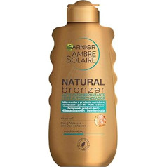 Garnier Dabīgs bronzējošs pieniņš dabīgam iedegumam, ātri uzsūcas, mitrina un izlīdzina, ar aprikožu eļļu un E vitamīnu, Ambre Solaire