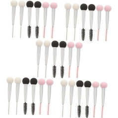 Minkissy Iepakojumā 30 dubultās uzacu birstes esponjas para maquillaje make-up brush kosmētikas acu sukas skropstu instrumenti skropstu skropstu tušas grima sukas grima pufi pūdera pamatnes sūklis