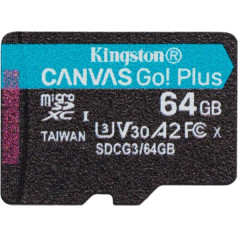 Карта памяти Microsd 64gb canvas go plus 170/70mb/s