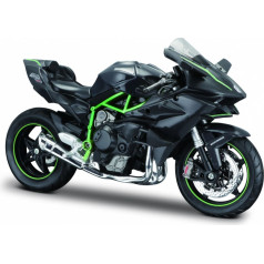 Motocikls kawasaki ninja h2 r 1/12 melns