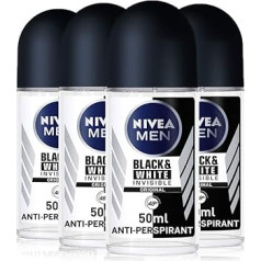 Nivea Men Black & White Roll On Pack of 4