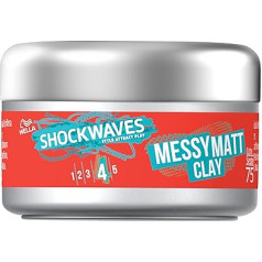 Wella Professionals Wella Shockwaves Go Matt Clay 75 ml (3 gabaliņu iepakojums)