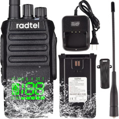 Radtel RT-493 IP67 ūdensnecaurlaidīgs radiouztvērējs 10W liela diapazona divvirzienu radio pieaugušajiem, Walkie Talkie 430-440 Scan