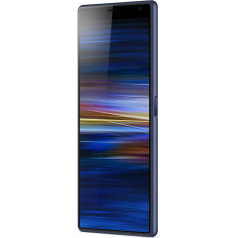 Sony Xperia 10 Plus viedtālrunis (16, 5 cm (6, 5 Zoll) 21: 9 Full HD+ displejs, 64 GB ietilpība, Dual-SIM, Split-Screen, Android 9) Navy blau