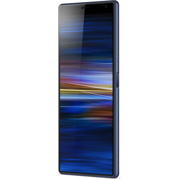 Sony Xperia 10 Plus viedtālrunis (16, 5 cm (6, 5 Zoll) 21: 9 Full HD+ displejs, 64 GB ietilpība, Dual-SIM, Split-Screen, Android 9) Navy blau