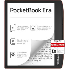 PocketBook e-grāmatu lasītājs Era 64 GB atmiņa 17,8 cm (7 collu) E-Ink Carta 1200 skārienjūtīgais ekrāns Smartlight Backlight Wi-Fi Bluetooth Sunset Copper