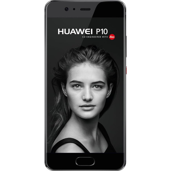 Huawei P10 viedtālrunis (12,95 cm (5,1 collas) skārienjūtīgais displejs, 64 GB iekšējās atmiņas, Android 7.0), viena SIM karte, grafīta melns