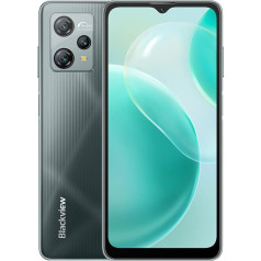 Blackview A53 PRO 4G mobilais tālrunis bez līguma, Helio G35 7GB 64GB (256GB paplašināms), 12MP + 8MP, 6,5 collu HD+ ekrāns, 3 karšu slots, 5080 mAh akumulators, Dual SIM viedtālrunis Android 12, GPS