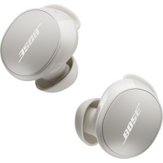 Bose QuietComfort bezvadu austiņas ar trokšņu slāpēšanu, dzīvesveida Bluetooth austiņas ar aktīvu trokšņu slāpēšanu, līdz 8,5 stundām darbojas ar akumulatoru, baltas krāsas