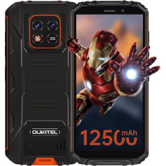 OUKITEL WP18 (2022) Outdoor Smartphone Without Contract, IP68 Outdoor Mobile Phone, 5.93 Inch Android 11 4G Mobile Phones, 4GB + 32GB (1TB Expandable) GPS/OTG Dual SIM Waterproof Mobile Phone