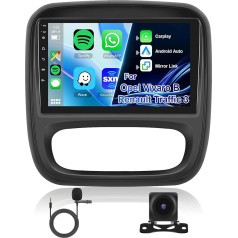 Hodozzy 4GB + 64GB Android 13 autoradio priekš Renault Trafic / Opel Vivaro 2015