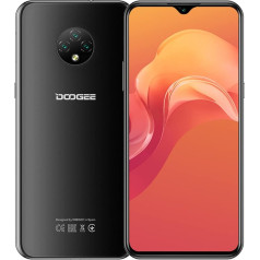 DOOGEE 4G viedtālrunis bez līguma X95, 3GB + 16GB (256GB paplašinājums), 6,52 collu pilns ekrāns, 4350 mAh akumulators, 10 W ātrā uzlāde, Android 10 Dual SIM mobilais tālrunis, 13MP trīskāršā kamera, GPS Face