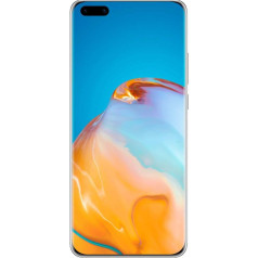 Huawei P40 Pro (5G) ELS-NX9 Dual/Hybrid SIM 256GB (GSM | Non CDMA) Rūpnieciski atbloķēts viedtālrunis (Silver Frost) - Starptautiskā versija