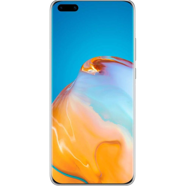 Huawei P40 Pro (5G) ELS-NX9 Dual/Hybrid SIM 256GB (GSM | Non CDMA) Rūpnieciski atbloķēts viedtālrunis (Silver Frost) - Starptautiskā versija