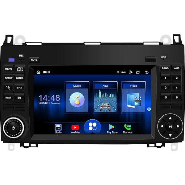 DDKUS auto radio Mercedes Benz W169 B200 W245 W639 Vito Viano W906 Sprinter, 7 collu Android 13 skārienekrāns, atbalsta CarPlay/Android Car + Bluetooth WiFi (8+128G)