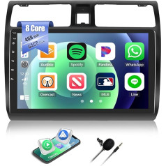 4G + 64G CAMECHO Android 13 Auto radio ar navigācijas sistēmu Suzuki Swift 2003-2010, 8Core, 10 collu Double DIN auto radio Touch displejs ar Carplay Android Auto Bluetooth FM/RDS Mirror Link DSP