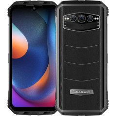 DOOGEE S100 āra viedtālrunis bez līguma, 108MP trīskāršā kamera (20MP IR nakts redzamības), Helio G99 12GB + 256GB, 10800mAh akumulators, 6,6 collu 120Hz FHD+, IP68 izturīgs Android 12 mobilais tālrunis,