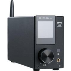 SMSL AD18 Audio-HiFi-Stereo-Verstärker mit Bluetooth 4.2 unterstützt Apt-X, USB DSP, volldigitaler Leistungsverstärker 2.1 für Lautsprecher, Kleiner 80W x 2 Klasse-D-Verstärker mit Subwoofer-Ausgang