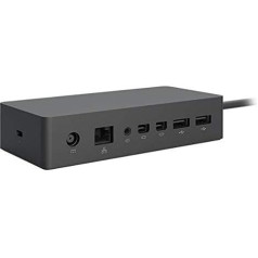 Microsoft 1661 Dock Station für Mobiltelefone - (Microsoft Surface Cover, planšetdators, Microsoft Surface Pro 3, Surface Pro 4-Oberflächenbuch, Schwarz) (Melns) (Latvija)