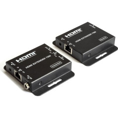 FeinTech VME00110 HDMI over LAN Extender Ethernet kabeļa pagarinātājs Sadalītājs raidītājs un uztvērējs Ultra HD 4K 70 m