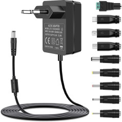 5V universālais barošanas avots uzlādes kabelis 15W 240V maiņstrāvas uz līdzstrāvu 5V 3A 2,5A 2A 1,5A pārveidotājs USB centrmezglam, TV pierīcei, bērnu monitoram, planšetdatoram, LED lentes lampām, videonovērošanas kamerām, TV pierīcei, R