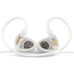 Fanmusic Truthear Gate Dynamic Driver In-Ear austiņas ar 0,78 2 pin kabeli - baltas ar mikrofonu