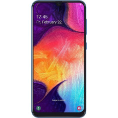 Samsung Galaxy A50 viedtālrunis 16,3 cm/6,4 collas, 128 GB iekšējā atmiņa, 4 GB RAM - vācu versija, viedtālrunis, 128 GB, zils