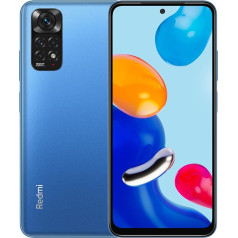 Xiaomi Redmi Note 11 viedtālrunis 6,43 collu FHD+ DotDisplay, 90 Hz FHD+ AMOLED DotDisplay, 50 MP Al Quad kamera, 5000 mAh (tipa) akumulators, Dual SIM 4G 64GB Twilight Blue [globālā versija], Twilight Blue