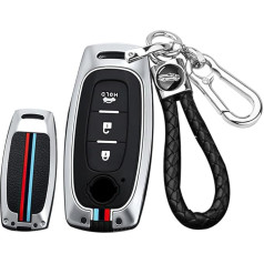 ontto Auto atslēgu metāla futrālis piemērots Nissan X-trail T33 Qashqai J12 Teana Altima Ariya B6 B8 Juke 2022 2023 3 pogas auto atslēgu futrālis Keyless Go Key Case Key Fob Silver, B silver