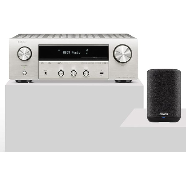 Denon DRA-800H Stereo tīkla uztvērējs un Denon Home 150 Multiroom skaļrunis ar iebūvētu HEOS un Alexa