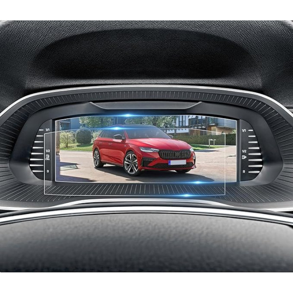 BIBIBO Octavia 4 Premium Navigation Film, aizsargplēve Sko-da Octavia 4 Kamiq Fabia Scala 2020-2024, 10,25 collu PET ekrāna aizsargplēve, ekrāna aizsargplēve, aizsargā pret skrāpējumiem, aizsargplēve (Pack