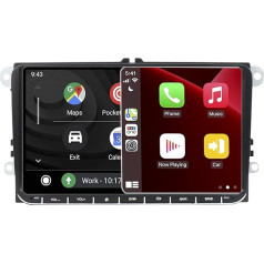 SCUMAXCON 9 collu 8-core Advanced DSP Wireless CarPlay Android auto radio Android13 2+32 GB IPS 4G LTE/5G WiFi GPS OPS RVC Bluetooth USB priekš VW Golf 5 6 Passat B6 B7 Polo Caddy