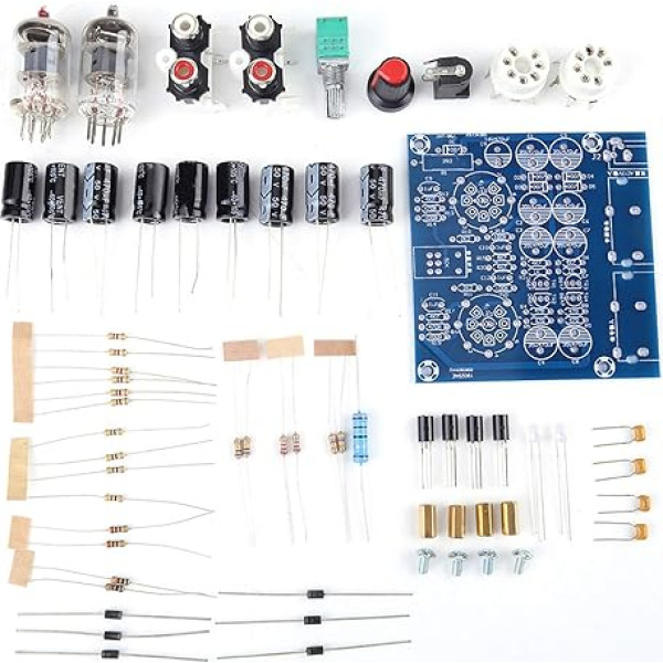 KUIDAMOS 6J1 lampu pastiprinātāju plates vakuuma elektronu lampa, AC12V 0.8A lampu priekšpastiprinātājs, ar astoņiem 470UF kondensatoru filtriem, priekšpastiprinātāja muzikālās precizitātes DIY komplekts