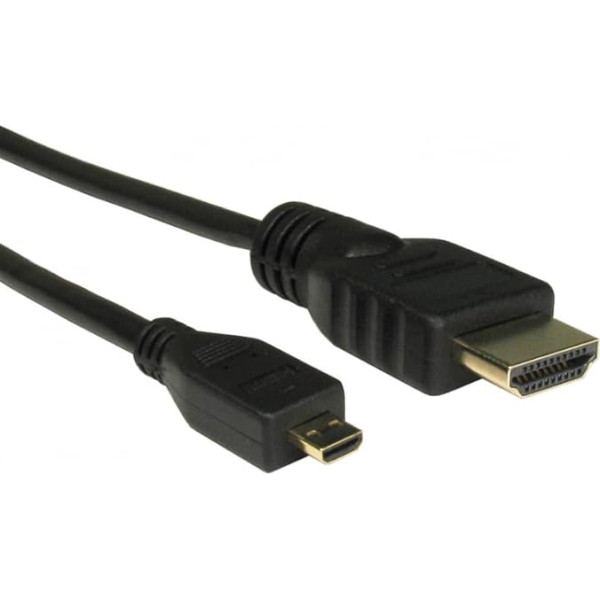 rhinocables HDMI uz Micro HDMI ātrgaitas kabelis ar zeltītu pārklājumu un Ethernet kanālu 3 m