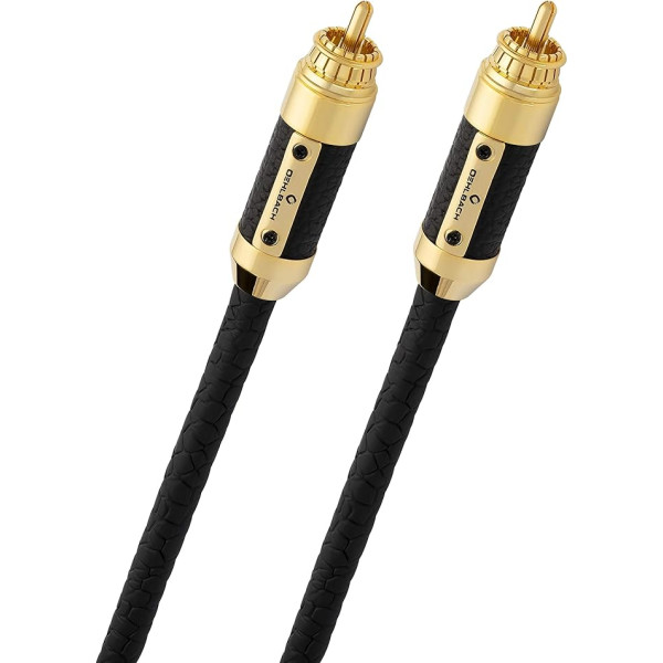 Oehlbach XXL Black Connection Master NF audio RCA kabelis 0,50 m melns