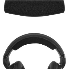 Geekria Velūra spilvens uz austiņām, saderīgs ar Sennheiser HD598 HD598SE HD598CS HD595 HD569 HD559 HD558 HD555 HD518 HD515 Game ONE PC360 PC373D austiņu spilvena pārvalks (melns)